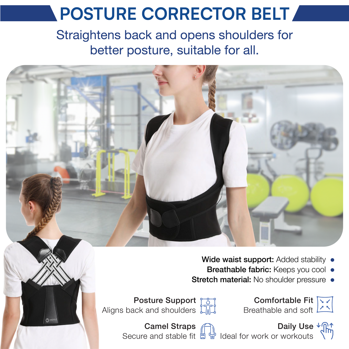 NovaBackPro™ Adjustable Posture Corrector Back Brace