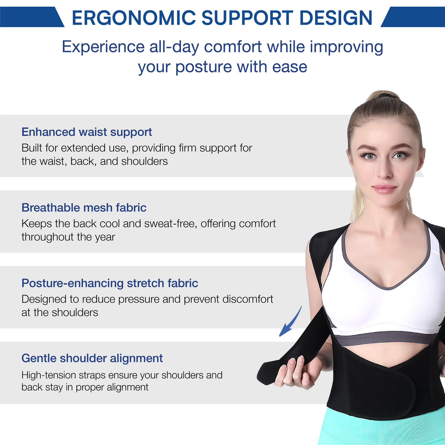 NovaBackPro™ Adjustable Posture Corrector Back Brace