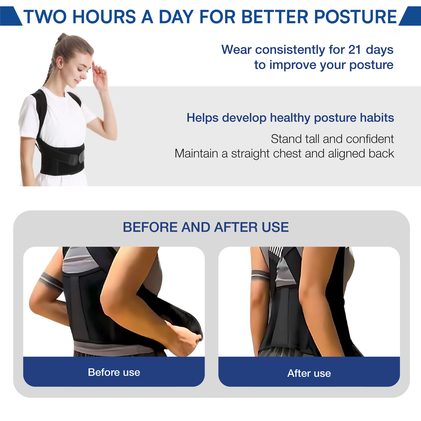 NovaBackPro™ Adjustable Posture Corrector Back Brace