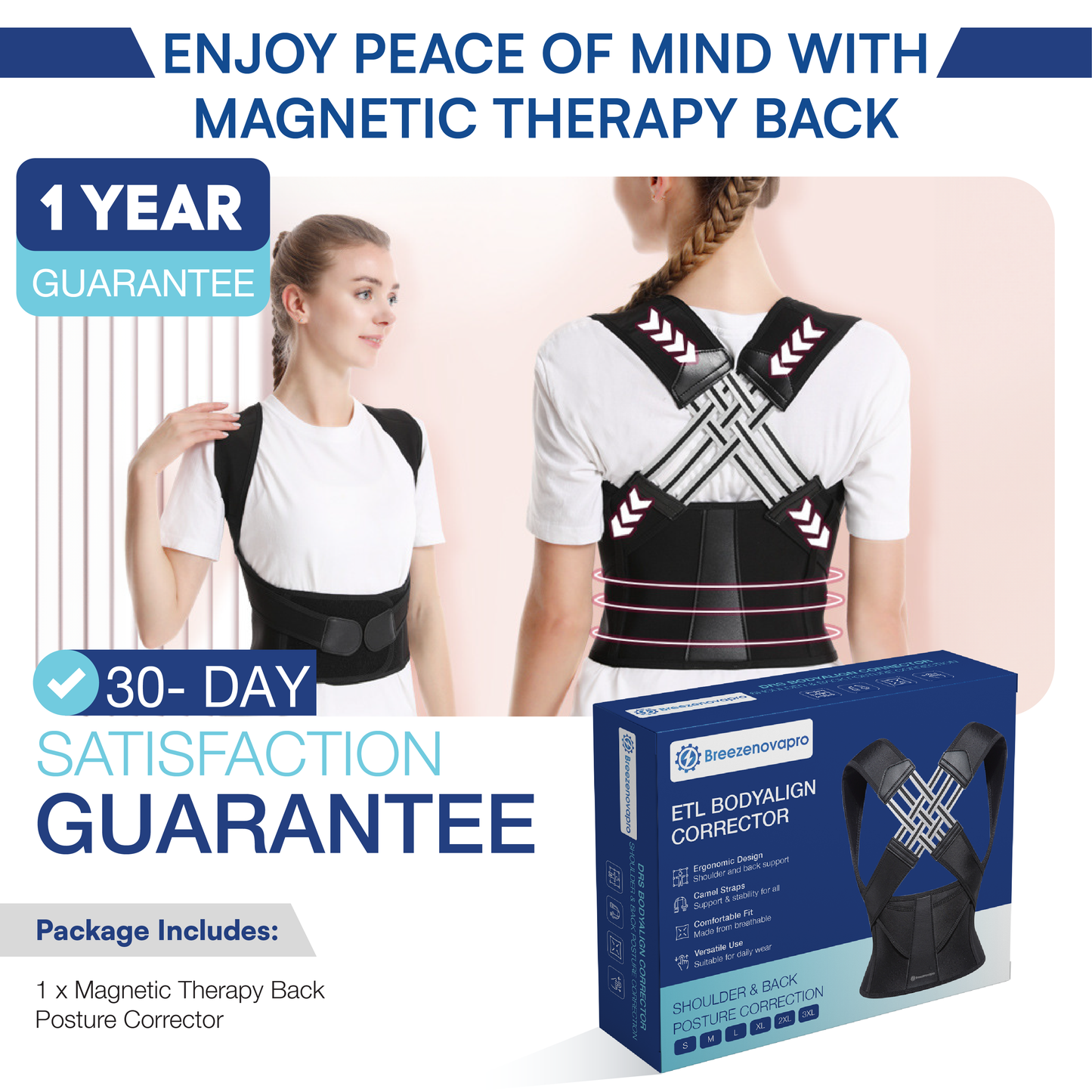 NovaBackPro™ Adjustable Posture Corrector Back Brace